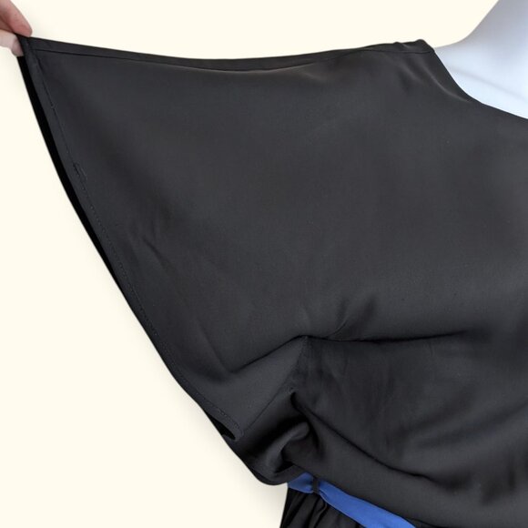 Lakbi Black & Blue Asymmetrical Jumpsuit - Picture 3 of 8